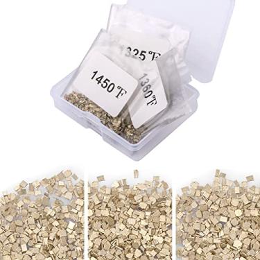 Imagem de Chips pré-cortados de solda prata, 4,5 gramas (cerca de 2000 peças) 1 x 1 mm lascas de solda ultra minúsculas e fáceis de solda para consertar joias (solda E, solda M, solda H)