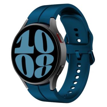 Imagem de ALMNVO Pulseira de relógio de 20 mm compatível com Samsung Galaxy Watch 5 de 40 mm e 44 mm/LTE 44 mm/4 44 mm e 40 mm/Galxy Watch 5 Pro 45 mm/4 classic 42 mm 46 mm para mulheres e homens, pulseira