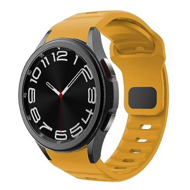 Imagem de Pulseira de silicone esportiva compatível com Samsung Galaxy Watch 5 Pro de 45 mm/Galaxy Watch 5 de 44 mm e 40 mm/Watch 4 de 44 mm e 40 mm/Watch 4 Classic de 42 mm e 46 mm, pulseira de silicone