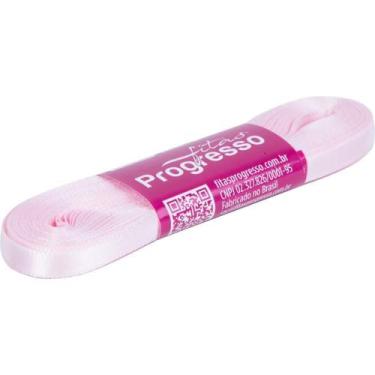 Imagem de Fita de Cetim 07MM 10M Rosa Claro 206 - Fitas Progresso