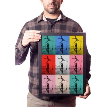 Imagem de Quadro Circo Monociclo Equilibrista Arte Estilo Andy Warhol - Fanarte