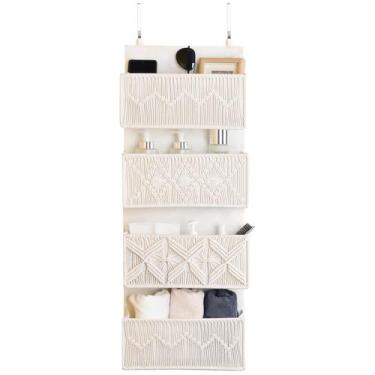 Imagem de Organizador de Porta Janebeauties - Estilo Macramê Boho