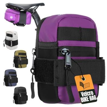 Imagem de Lumiere & Co. Bolsa para selim de bicicleta de estrada, bolsa de bicicleta, bolsa de selim de mountain bike, bolsa pequena para assento de bicicleta, acessórios de bicicleta, bolsa de assento de