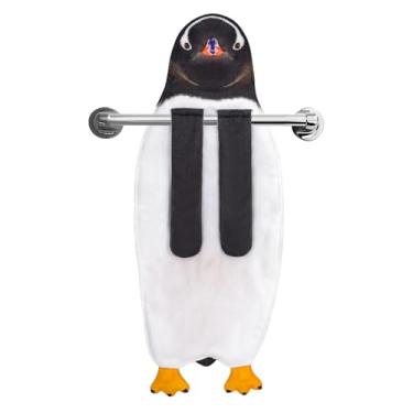Imagem de AGRIMONY Pinguim Toalhas de mão engraçadas para cozinha e banheiro - presentes fofos de pinguim para crianças, mulheres, homens, adolescentes - Páscoa, namorados, mães, pais, inauguração de casa,