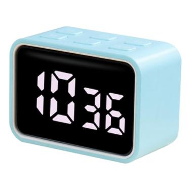 Imagem de Timer de cozinha digital Munefe, timer de contagem de contagem magnética com grande tela de LED para cozinhar (Azul)