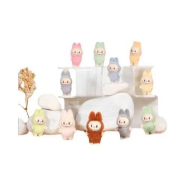 Imagem de Mini Labubu Série Desenho Animado Boneca Fofa De Pelúcia DIY Pingente 