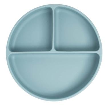 Imagem de Prato De Silicone Com Ventosa e Divisórias Azul Sonho Büp Baby