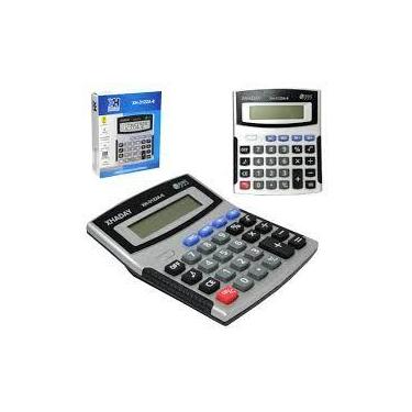 Imagem de Calculadora eletronica 8 digitos com som a pilha 13,7x11,3cm - XH COME