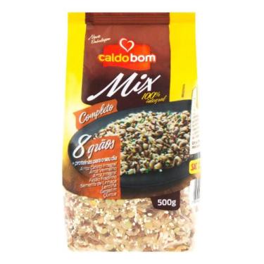 Imagem de Arroz Integral 8 Graos Caldo Bom Mix 500g