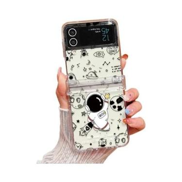 Imagem de Capa Transparente De Astronauta Para Samsung Galaxy Z Flip 7 FE 6 5 4,