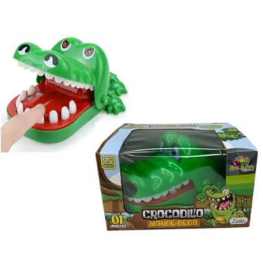 Imagem de GIFTTIMPORT Jogo Crocodilo Dentista Morde De Dedo Jacaré Brinquedo de Mesa Infantil Dentes Desafio Mordida Morde Dedo Brinque com Amigos