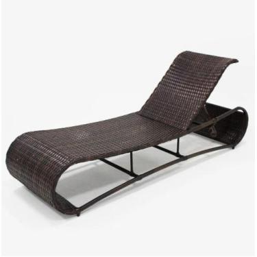 Imagem de 01 Espreguiçadeira Aluminio E Corda Piscina Jardim Pousada - Sarah Móv