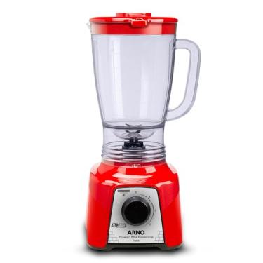 Imagem de Liquidificador Arno Power Mix 700W LQ18, Vermelho, Jarra de 2,4L, 4 Lâminas AFIAMAX 18% Mais Afiadas, 3 Velocidades, Alta Durabilidade e Desempenho Superior, 110V
