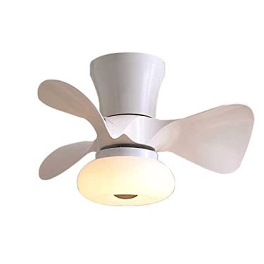 Imagem de Ventiladores de teto infantis com luzes Ventilador de teto com controle remoto Reversível silencioso 6 velocidades Ventilador de luz de teto Quartos Ventiladores de teto LED reguláveis com l
