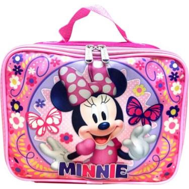 Imagem de Lancheira infantil licenciada pela Disney (Minnie Mouse-Rosa/Roxo)