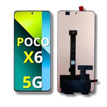 Imagem de Tela Display Para Poco X6 5g Sem Aro Sem Aro Amoled Orig Nacional