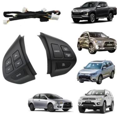 Imagem de Botões de Controle Som do Volante Mitsubishi Pajero Tr4 Dakar Full Spo