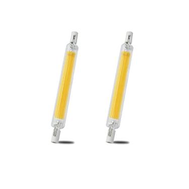 Imagem de Lâmpada LED R7S 118 mm 20 W Branco Quente 3000 K COB Lâmpada LED Dupla Extremidade J118 Lâmpada Halogénea Linear Substituição para Iluminação de Jardim, Parque, Garagem e Paisagismo, Pacote