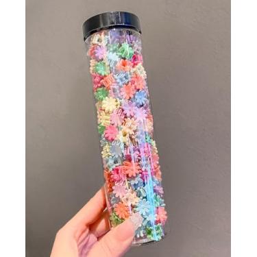 Imagem de 100 peças de grampos de cabelo de coelho coloridos fofos - Clipes de garra forte para tipos de cabelo fino - Adequado para aniversário, Natal, presentes de festa BLC397-07