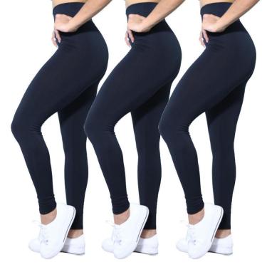 Imagem de Kit 3 Calças Legging Heide Ribeiro Suplex Cintura Alta-Feminino