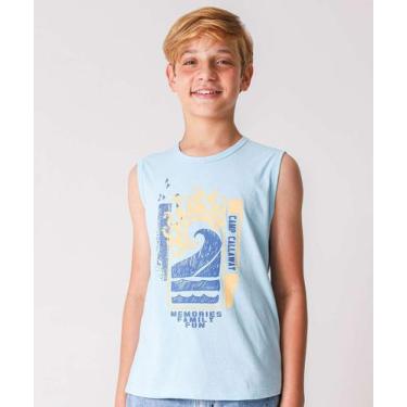 Imagem de Regata Juvenil Estampada MR Tam 10 a 16 Azul-66178, Azul, 10