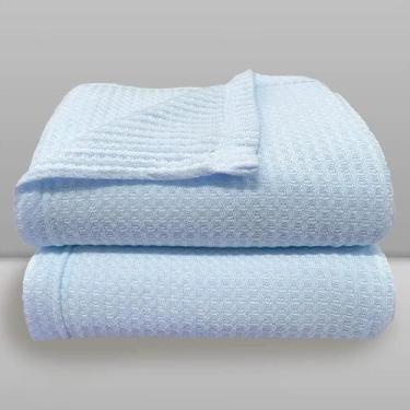 Imagem de Manta Bebê Termocelular Cubes - LAÇO BEBE, Azul