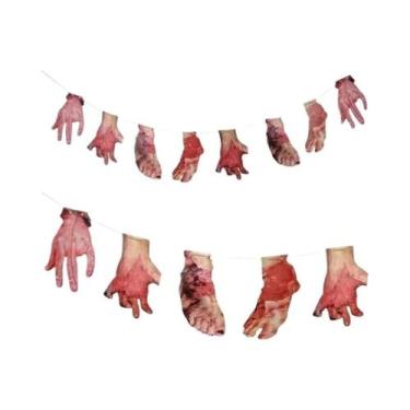 Imagem de Pendurado Guirlanda Pennant Wall Decor, Festa Horror Engraçada, Casa A