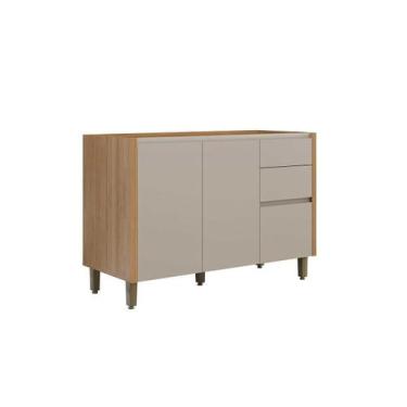 Imagem de Módulo Cozinha Linea Allure Allure p/ Pia c/2 pta e 3 Gav 120cm Jequit