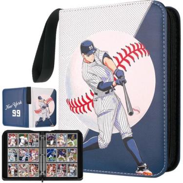 Imagem de Pasta para Cards de Baseball HBK com 900 Bolsos, Impermeável, Couro PU