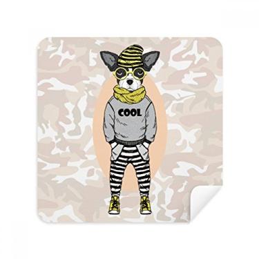 Imagem de Roupas de cachorro aquarela adorável ilustração óculos pano pano pano pano pano pano pano pano pano pano pano embalagem com 2