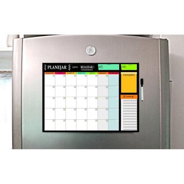 Imagem de Lousa Magnetica Para Geladeira Porta Recados Anotaçoes Imã