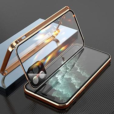 Imagem de Capa de telefone de vidro transparente delicada e bonita para iphone 13 11 12 pro max 7 8 plus x xs xr se 2020 resistente a choques capa tudo incluído, ouro, para iphone 11 pro max