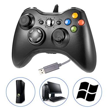 Imagem de Controlador para Xbox 360 com fio Slim Compatível com Xbox 360 e PC