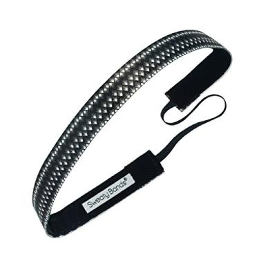 Imagem de Faixa de cabelo feminina para meninas da Sweaty Bands – Faixa de cabelo esportiva antiderrapante com forro de veludo – Paparazzi preta