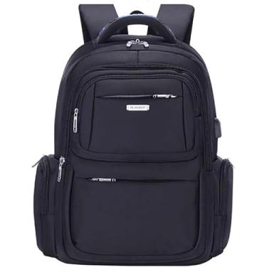 Imagem de Mochila Notebook Laptop Masculina Feminina para Viagem Trabalho Reforçada, confortavel e espaçosa (Preta)