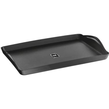 Imagem de Bandeja para Servir de Plástico Plus UZ Retangular Preta Café Restaurante Self Service Cozinha