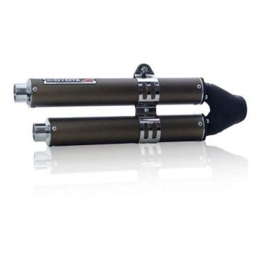 Imagem de Escape / Ponteira Coyote Competition Duplo em Alumínio Colorido (Anodi