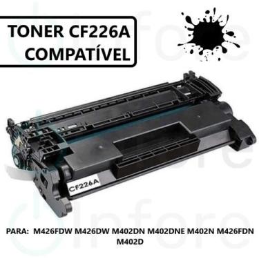 Imagem de Toner Compatível CF226a 26A 226A CF226A Para Impressora M402n M426 MFP