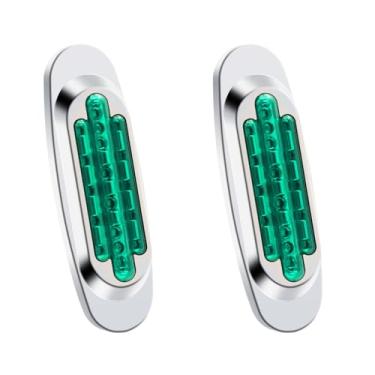 Imagem de YnGia 2 peças de luz de LED lateral de 24 V, luz lateral de caminhão, luz de posição de LED, 16 lâmpadas de folga de LED, indicador frontal traseiro para trailer, caminhão, trator, caravana, caminhão,