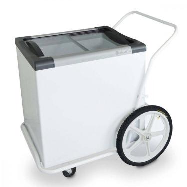 Imagem de Carrinho Branco Para Sorvetes E Congelados 180L 220V