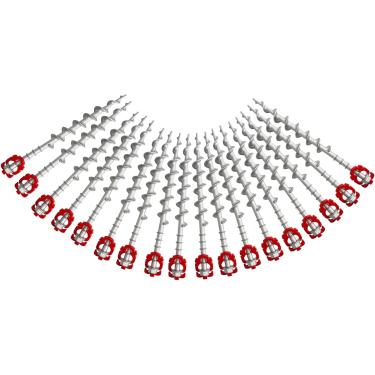 Imagem de Âncoras de chão Estacas de barraca de alumínio, âncoras de barraca resistentes para conjunto de balanço, kit de parafusos para prender animais, tendas, copas, galpões, instalações de diversão,