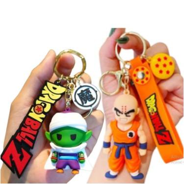 Imagem de Kit Chaveiro Kuririn e Piccolo Personagem Desenho Coleção Chave Carro 