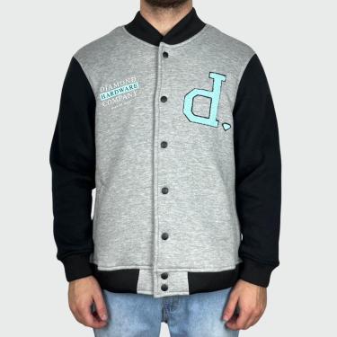 Imagem de Jaqueta Diamond Un Polo Hardware Varsity Cinza-Masculino