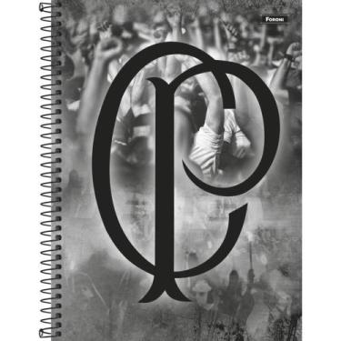 Imagem de Caderno 10X1 Capa Dura Corinthians 160 Folhas Pacote com 4 Unidades - 