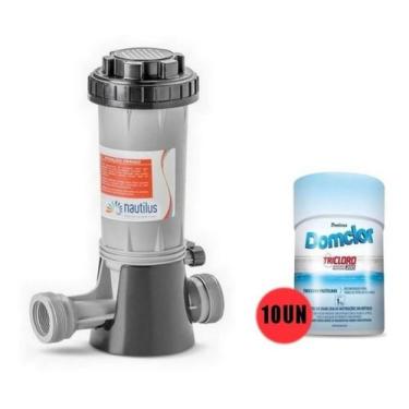 Imagem de Dosador De Cloro Automático Nautilus + 10 Pastilhas Domclor