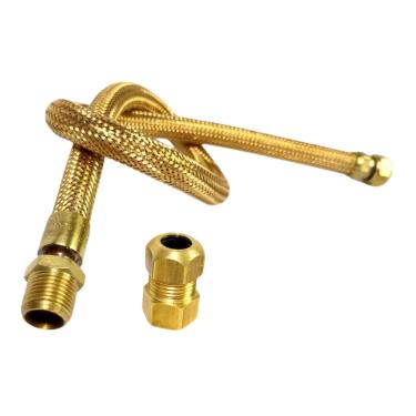 Imagem de Mangueira gás Encanado 80cm + Adaptador De Fogão Electrolux