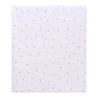 Imagem de Lençol Avulso com Elástico para Berço Baby Joy Clássicos, Poás Azul