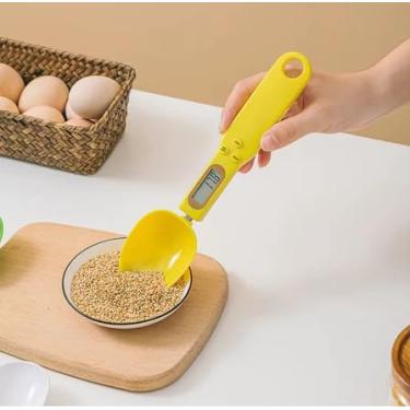 Imagem de Colher Medidora Digital Balança Precisão 0,1g até 500g Cores Sortidas Culinária Suplementos Fitness Receitas