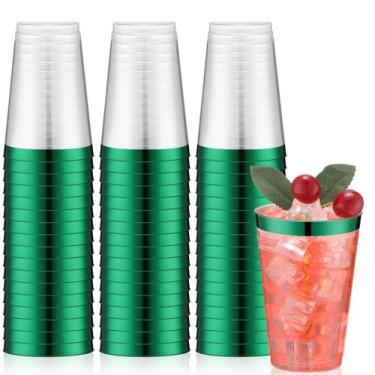 Imagem de Copos plásticos descartáveis Norme 14 onças (400 mL) 50 unidades verde