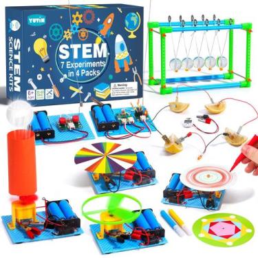 Imagem de Kits científicos STEM Yutin, experimentos 7 em 1 para crianças de 8 a 